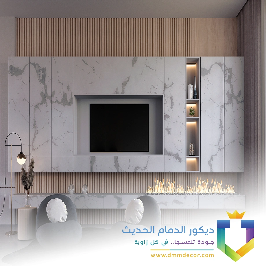 بديل الرخام خلفيات تلفزيون الدمام