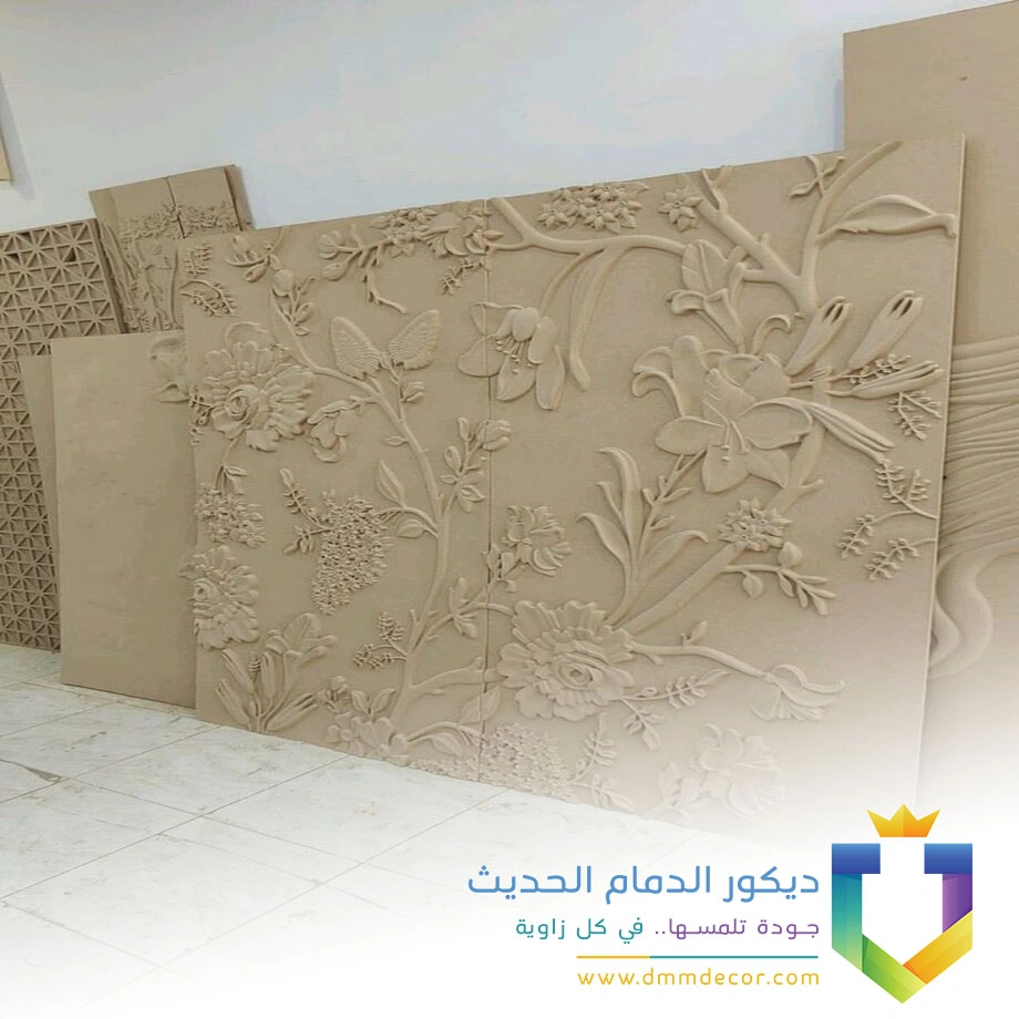 ديكور حفر خشب في حي المطرفية في الجبيل